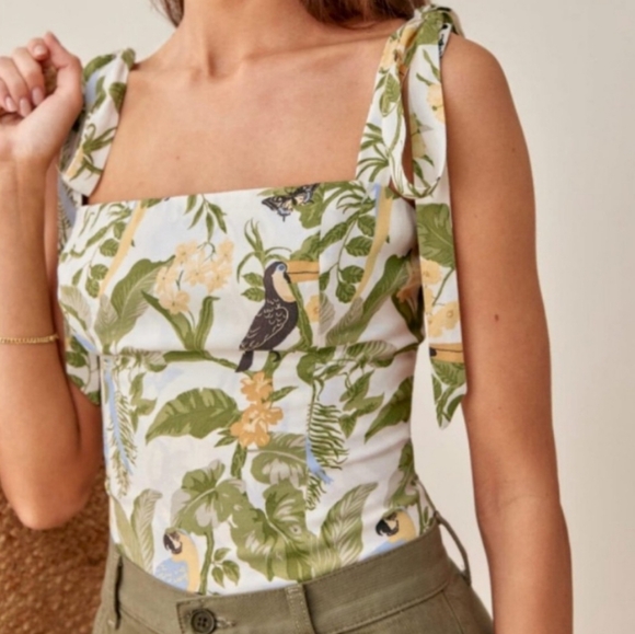 Reformation Ellora Top Size 10 Like New - Picture 3 of 6